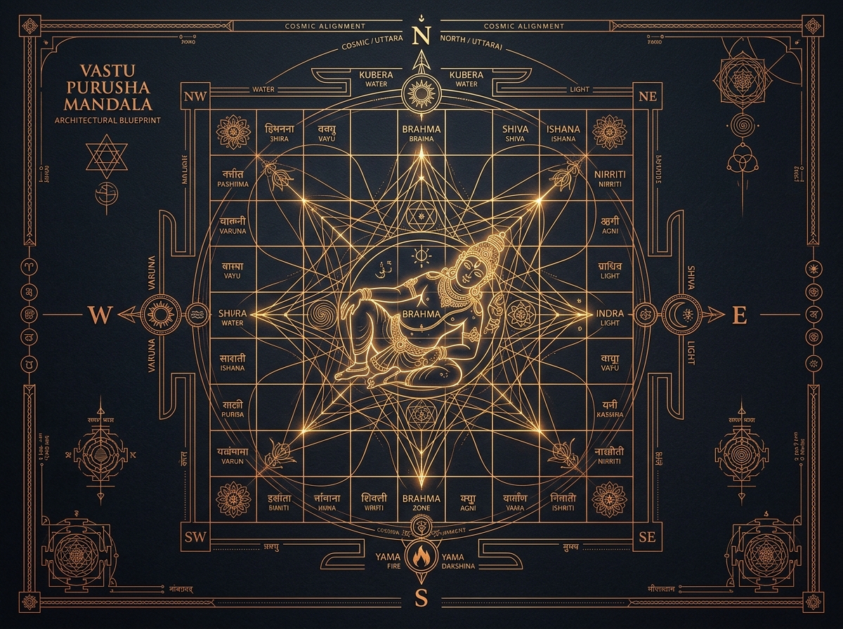 Vastu Purusha Mandala Architectural Blueprint